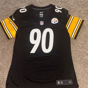 Nike Black and Yellow Football Jersey